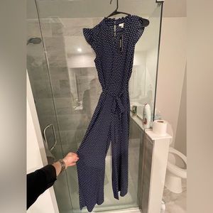 Navy Blue with Polk dots jumpsuit.